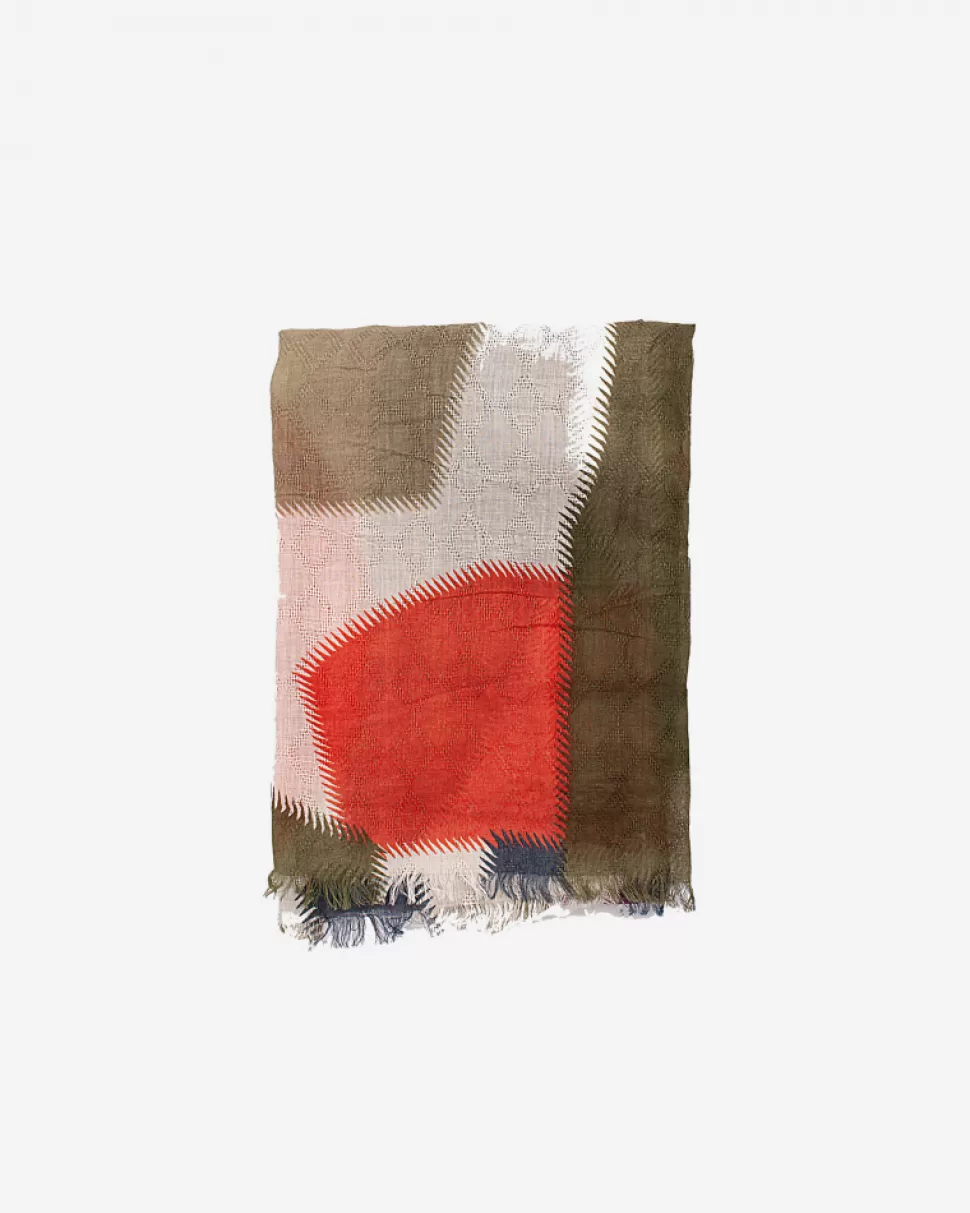BIBA Foulard De Algodon Natural Tricolor Para Mujer | Khaki Fashion