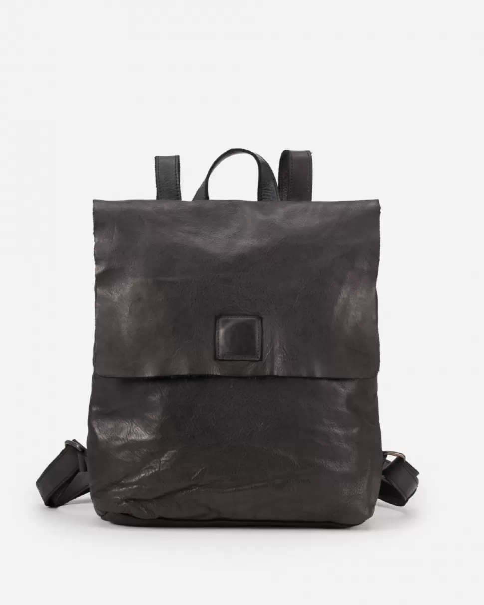 BIBA Leather Backpack Boston Black Shop