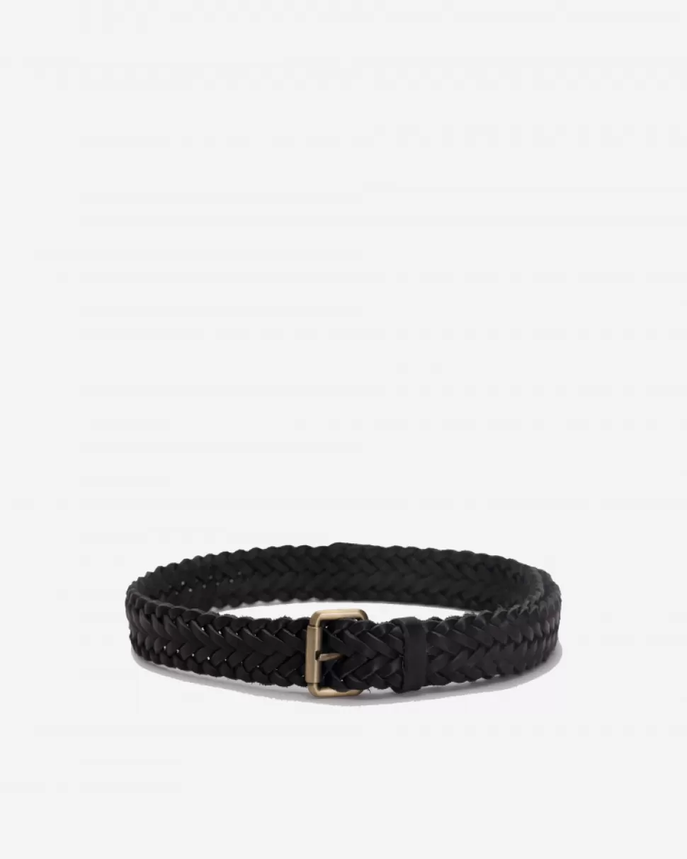 BIBA Leather Belt Hudson River Black Fashion