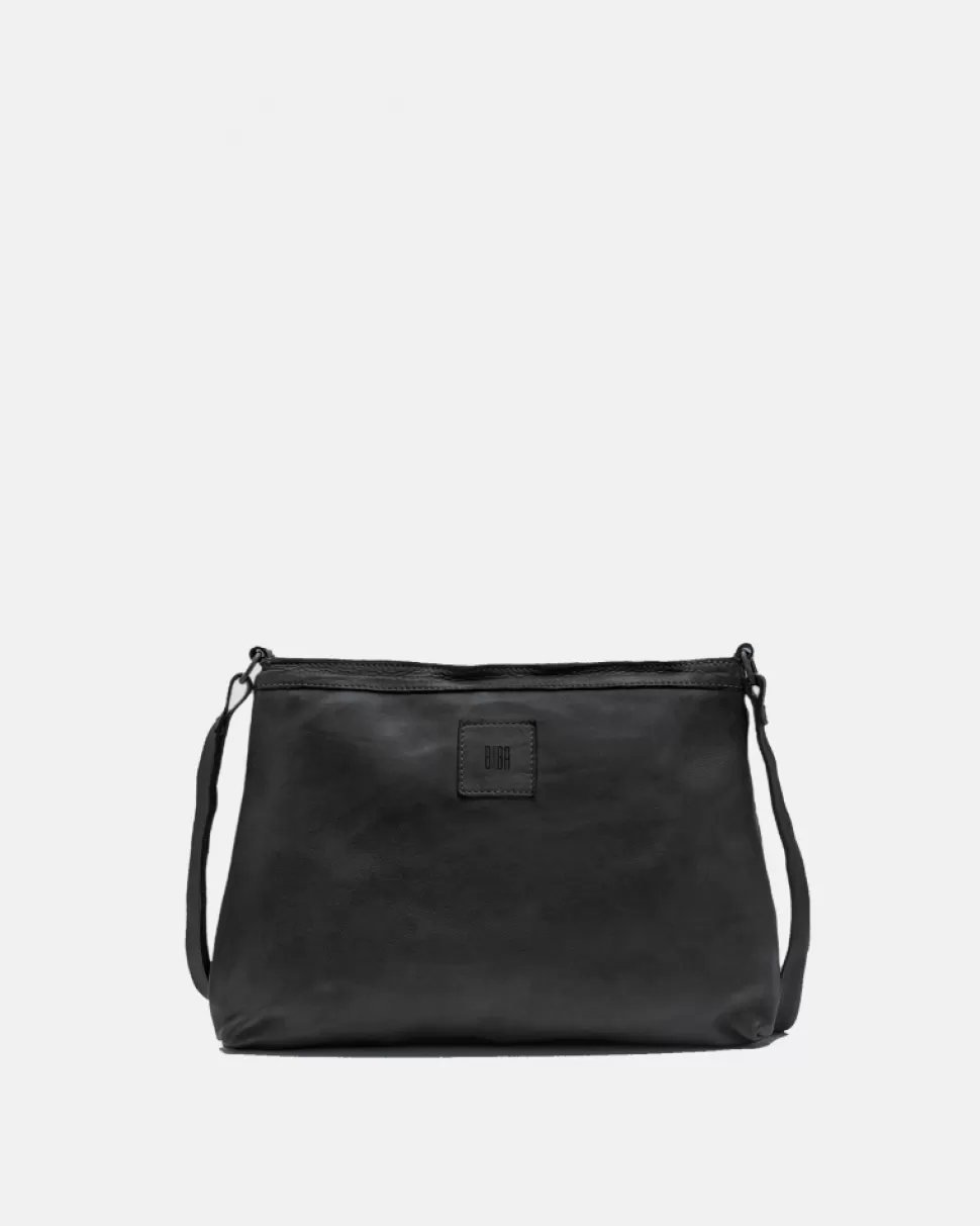 BIBA Leather Cross Bag Boston Black Shop