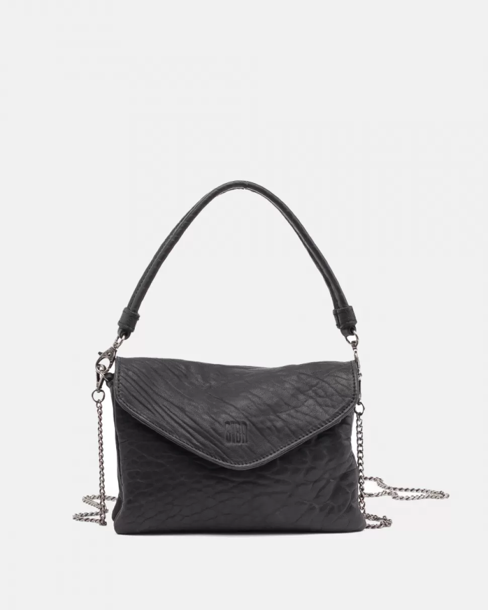 BIBA Leather Cross Bag Logan Black Hot