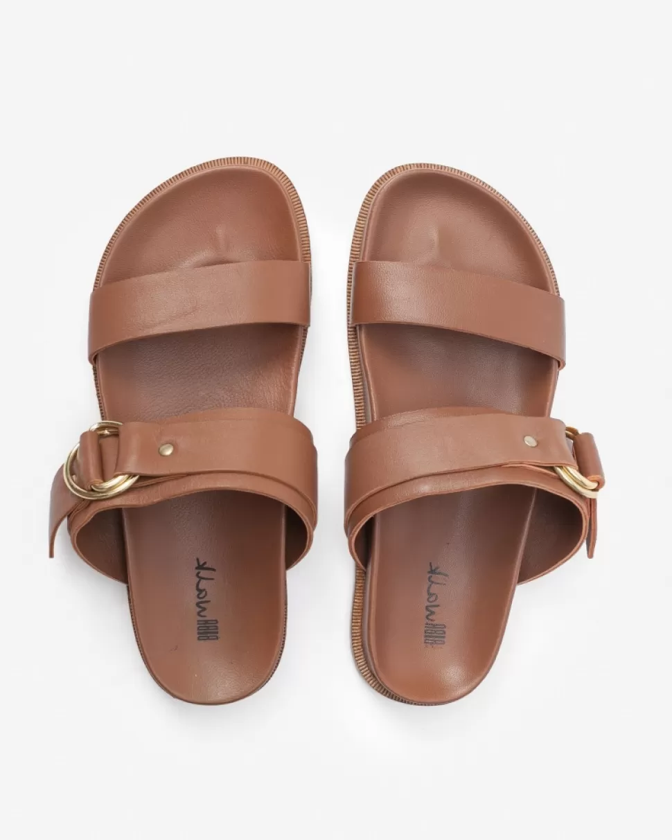 BIBA Leather Sandal Beverly Tan New