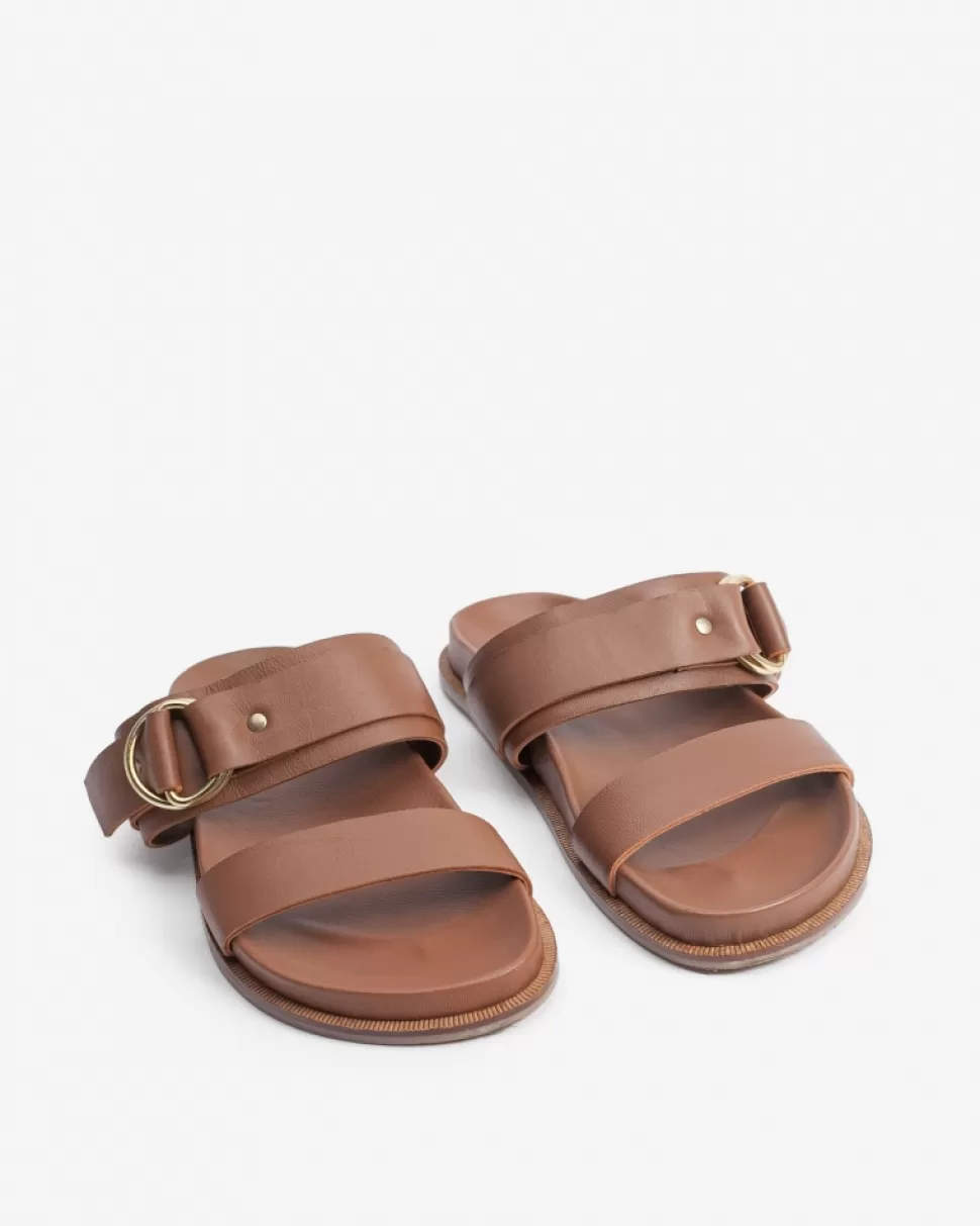 BIBA Leather Sandal Beverly Tan New