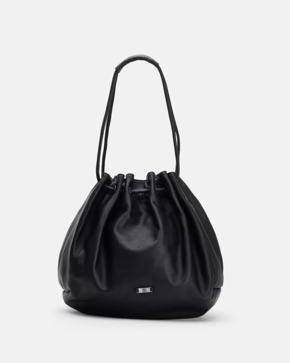 BIBA Leather Shoulder Bag Grace Black Online