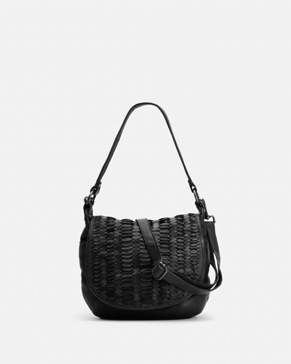 BIBA Leather Shoulder Bag Hardy Black Shop