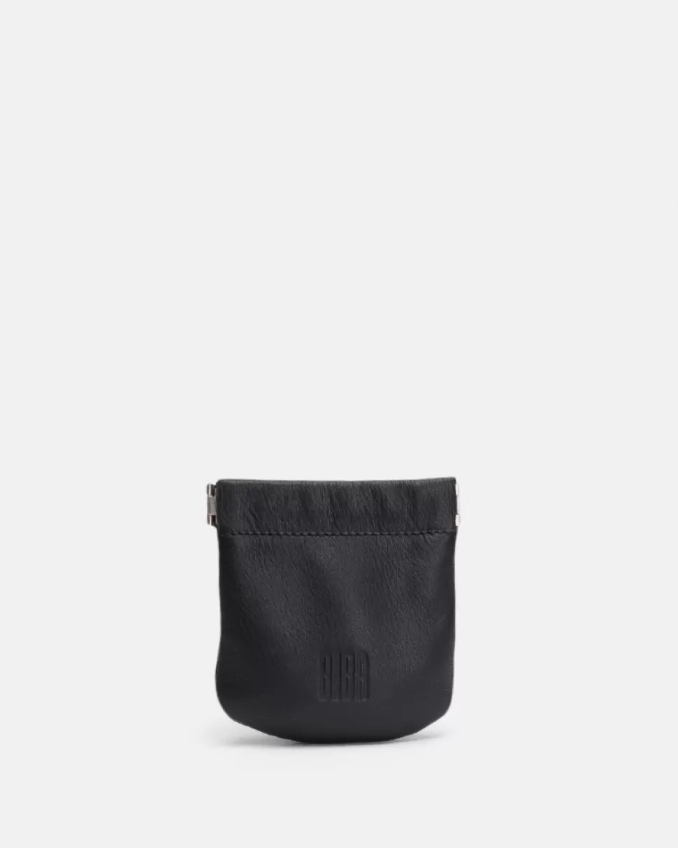 BIBA Pouch Plano De Piel Natural Para Monedas Con Cierre Fuelle | Assortment Best Sale